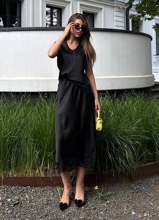 Юбка jadone fashion лилея mчёрная