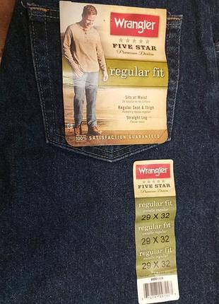 Джинсы новые wrangler 29 x 32 мужские сша