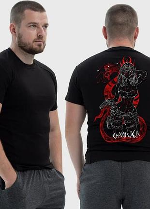 Чоловіча тактична футболка з принтом sunset goons дівчина з пістолетом змія гадюка, чорний xs