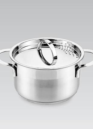 Кастрюля с крышкой maestro mr-3511-24 5 л 24 см