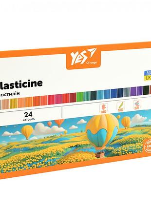 Пластилин yes orange line 540692 24 цвета 480 г