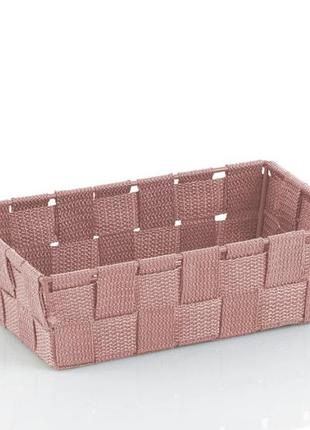 Кошик із ручками для зберігання речей kela alvaro 24351 23х15.5х6 см суха троянда
