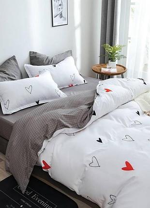 Постельное белье двуспальное dushka home поликотон 21118 180х215 см