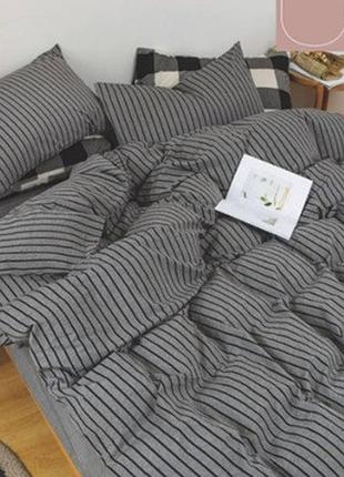 Постельное белье двуспальное viluta вареный хлопок wash printed w 09-2 175х210 см