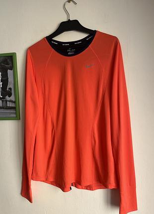 Жіночий спортивний реглан легенький nike running dri fit aeroswift