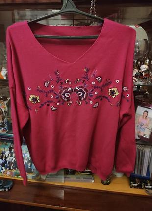 Розовая кофточка