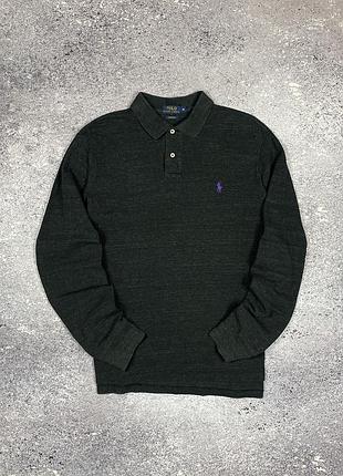 Polo ralph lauren сетчатый лонгслив/рубашка с воротником размер xl