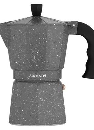 Кофеварка гейзерная ardesto gemini molise ar-0803-ags 150 мл