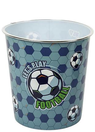 Корзина для мусора yes football 708869 5.5 л 21х22 см