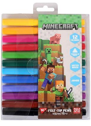 Набор фломастеров yes minecraft 650590 12 цветов