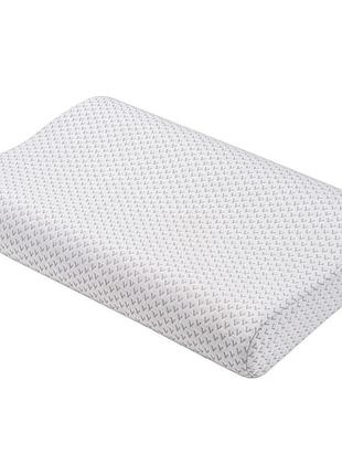 Подушка ортопедична ardesto sleepwell art6040сop 60х40х11/9 см біла