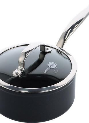 Ковш с крышкой greenpan barcelona pro cc005331-001 18 см 2.1 л черный