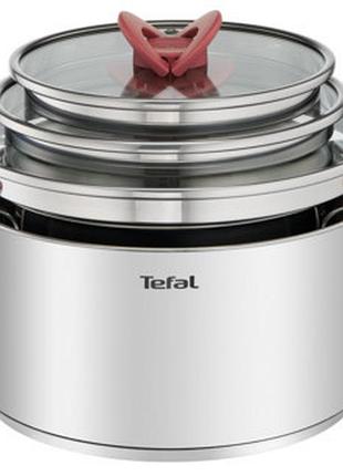 Набор кастрюль tefal opti'spaсe g720s674 6 предметов