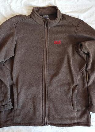 Флисовая кофта коричневая jack wolfskin nanuk200 xl