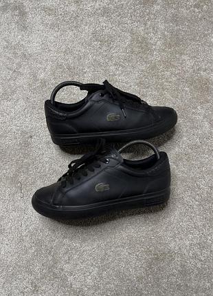 Чоловічі шкіряні кросівки lacoste оригінал