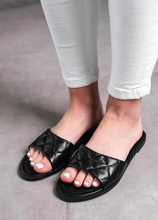 Шлепанцы женские fashion luna 2858 39 размер 25 см черный