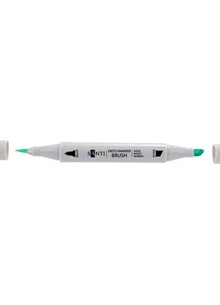 Маркер двусторонний акварельный santi sketch sm-71 390744 бледно-зеленый