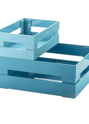 Набор ящиков для хранения guzzini tidy & store 169500189 2 предмета синие