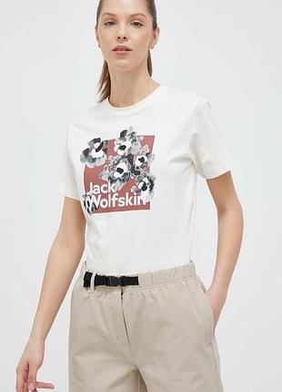 Jack wolfskin, футболка з принтом
