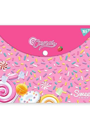 Папка-конверт на кнопке а4 yes sweet cream 492015 33х24 см