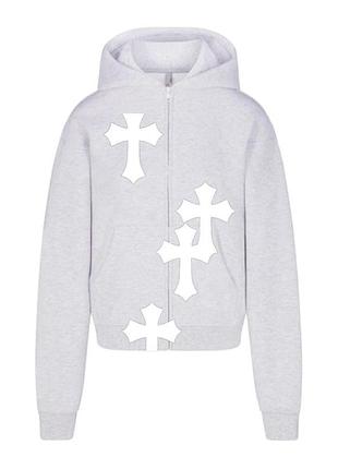 Мужской зип-худи chrome hearts w5 xs