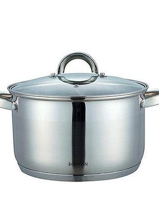 Каструля з кришкою bohmann bh-1424 6.6 л 24 см