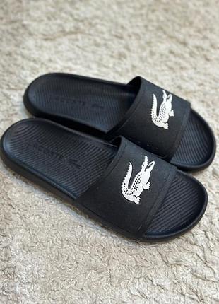 Оригінальні шльопанці lacoste 39 розмір (24.5см) б/в