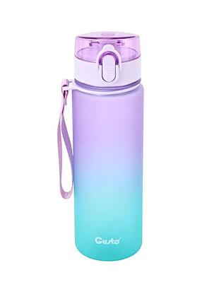 Пляшка для води gusto gt-699007-450 lilac 450 мл бузкова