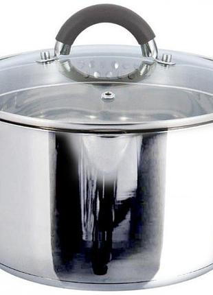 Каструля зі скляною кришкою gusto praсtiсo gt-1102-16 1.9 л