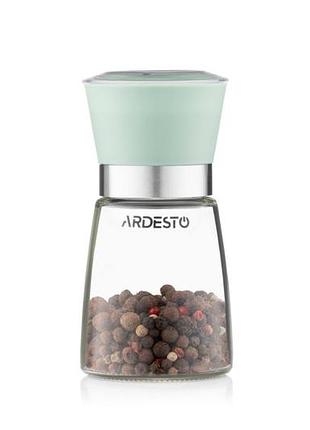 Мельница для перца ardesto gemini ar-2101-gr 180 мл зеленая