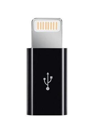 Адаптер к кабелю microusb-lightning xoko xk-ac030-bk черный