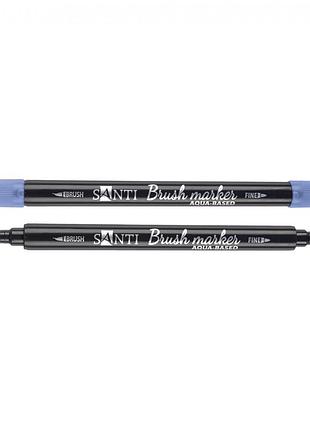 Маркер акварельний santi brush swb-18 391074 берлінська блакитна