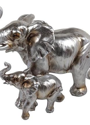 Фигурка декоративная lefard пара слонов 919-410 25,5х12,5х21 см