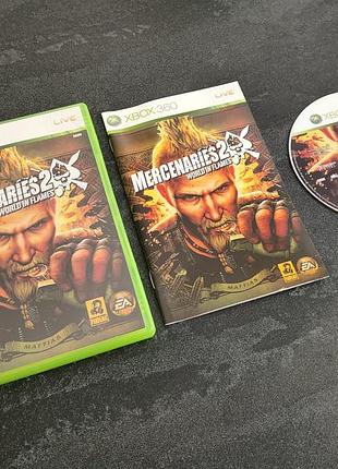 Диск merchenaries 2 world in flame (xbox 360)