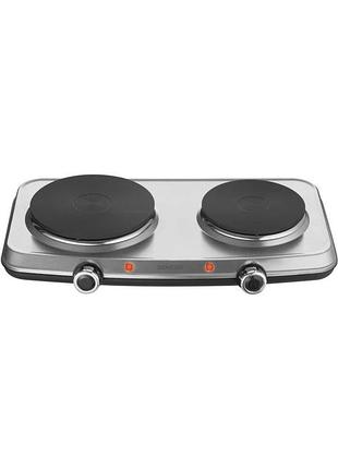 Электроплита sencor scp2256ss 2500 вт серебристая