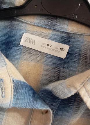 Рубашка для девочки zara 6-7p 2
