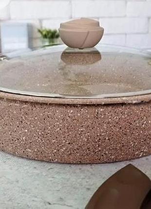 Сотейник oms 3322-32-brown 4.5 л 32 см