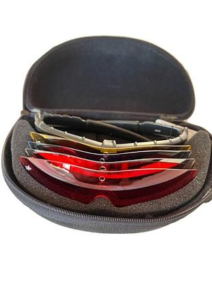 Очки тактические защитные в чехле oakley