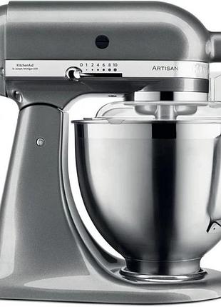 Миксер планетарный kitchenaid artisan 5ksm175psems 300 вт серебристый