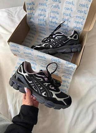 Asics gel nyc black purple