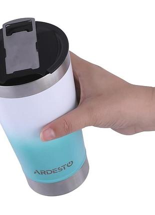 Термокружка ardesto bright сity ar-2647-bl 470 мл блакитний