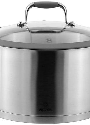 Кастрюля vinzer profi vz-50185 24 см 5.9 л