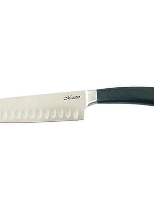 Нож santoku 18 см maestro mr-1465