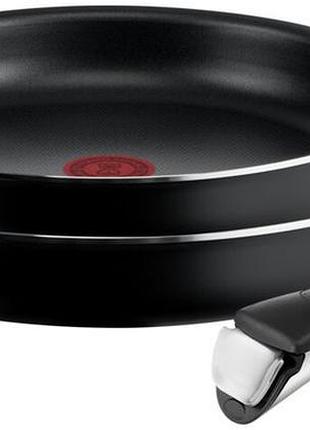 Набор сковород tefal ingenio easy cook & clean l1549013 3 предмета черный