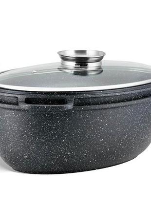 Гусятница с крышкой edenberg eb-9171 8 л 38 см