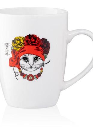 Кружка ardesto stephanie ar-3465 320 мл белая
