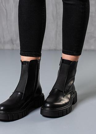 Ботинки женские fashion code 3747 40 размер 25,5 см черный