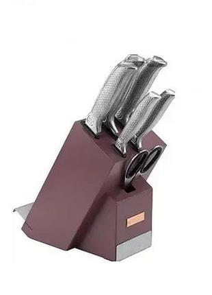 Набор ножей edenberg eb-11023-brown 7 предметов коричневый