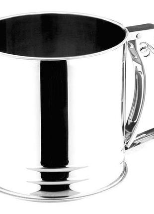 Кружка-сито для муки vinzer vz-50255 12.5 см 850 г