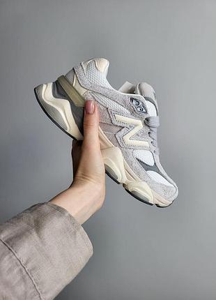 Женские серые кроссовки new balance 9060 grey х нью беланс 37